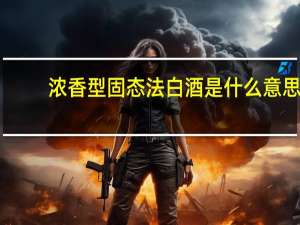 浓香型固态法白酒是什么意思