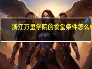 浙江万里学院的食堂条件怎么样