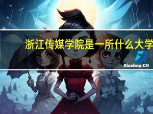 浙江传媒学院是一所什么大学