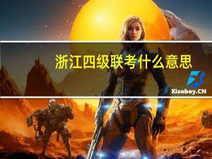 浙江四级联考什么意思