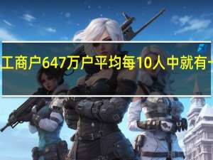浙江在册个体工商户647万户 平均每10人中就有一人创办个体工商户