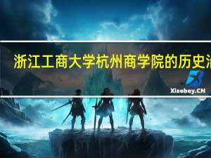 浙江工商大学杭州商学院的历史沿革