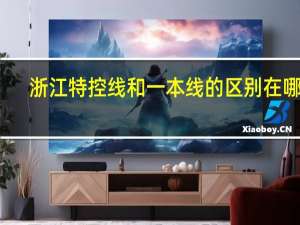浙江特控线和一本线的区别在哪里