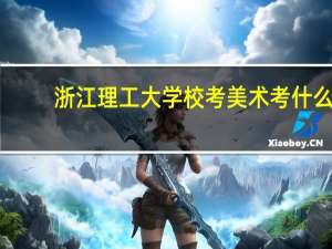 浙江理工大学校考美术考什么