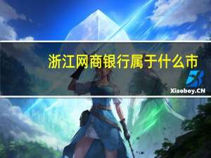 浙江网商银行属于什么市（浙江网商银行属于什么银行）