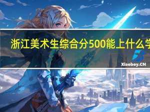 浙江美术生综合分500能上什么学校