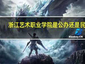 浙江艺术职业学院是公办还是民办
