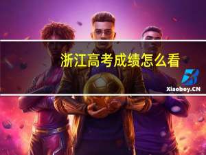 浙江高考成绩怎么看