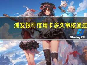 浦发银行信用卡多久审核通过（浦发银行信用卡审核需要多久呢）