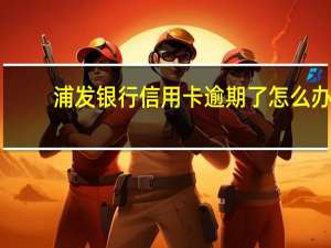 浦发银行信用卡逾期了怎么办