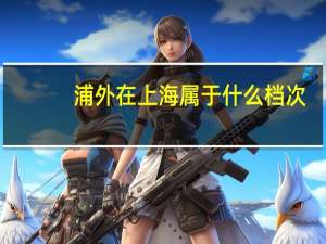 浦外在上海属于什么档次