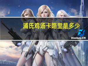 浦氏 鸡汤卡路里是多少