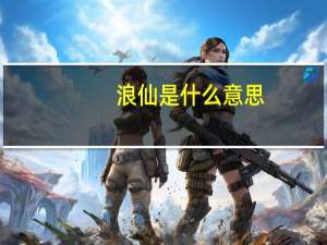 浪仙是什么意思