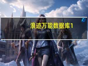 浪迹万能数据库 1.2 绿色免费版（浪迹万能数据库 1.2 绿色免费版功能简介）