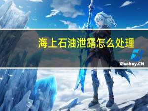 海上石油泄露怎么处理
