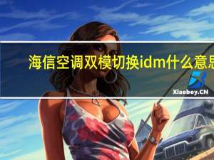 海信空调双模切换idm什么意思（IDM什么意思）