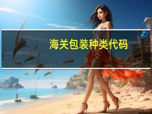 海关包装种类代码