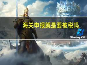 海关申报就是要被税吗