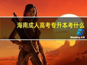 海南成人高考专升本考什么