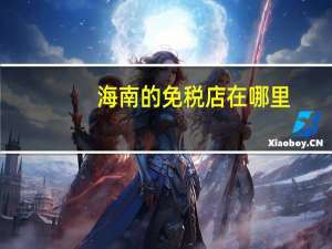 海南的免税店在哪里