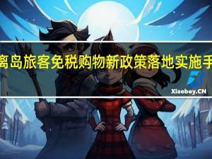 海南离岛旅客免税购物新政策落地实施手机限购4件