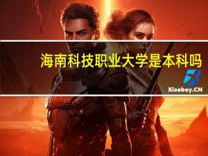 海南科技职业大学是本科吗