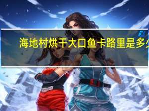 海地村 烘干大口鱼卡路里是多少