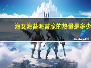 海女 海苔海苔脆的热量是多少