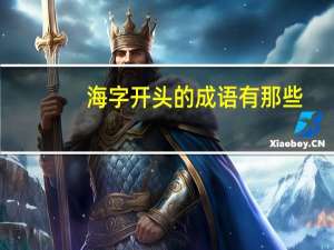 海字开头的成语有那些