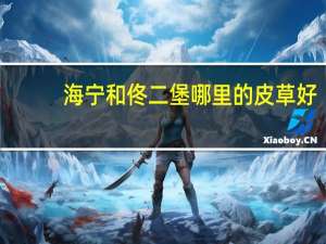 海宁和佟二堡哪里的皮草好