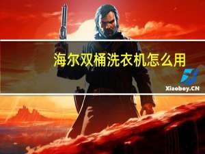 海尔双桶洗衣机怎么用