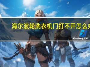 海尔波轮洗衣机门打不开怎么办