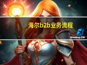 海尔b2b业务流程