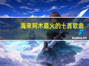 海来阿木最火的十首歌曲（海来阿木最火的十首歌）