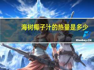 海树 椰子汁的热量是多少