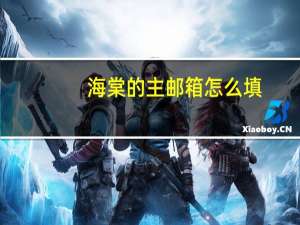 海棠的主邮箱怎么填