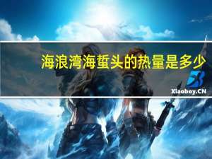 海浪湾 海蜇头的热量是多少