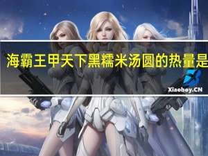 海霸王 甲天下 黑糯米汤圆的热量是多少