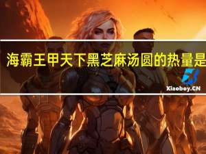 海霸王 甲天下黑芝麻汤圆的热量是多少