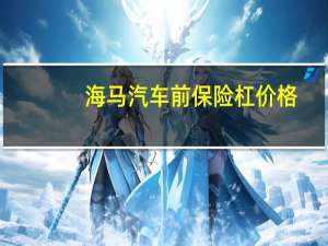 海马汽车前保险杠价格