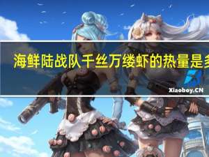 海鲜陆战队 千丝万缕虾的热量是多少