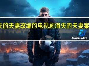 消失的夫妻改编的电视剧 消失的夫妻案件全过程