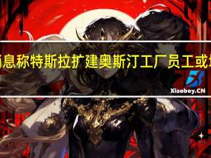 消息称特斯拉扩建奥斯汀工厂员工或增至6万