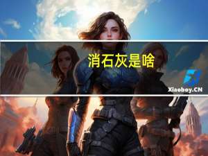 消石灰是啥（消石灰）
