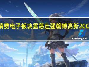 消费电子板块震荡走强 翰博高新20CM涨停