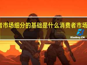 消费者市场细分的基础是什么 消费者市场细分的基础