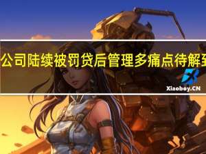 消费金融公司陆续被罚  贷后管理多痛点待解 到底什么情况嘞