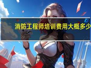 消防工程师培训费用大概多少