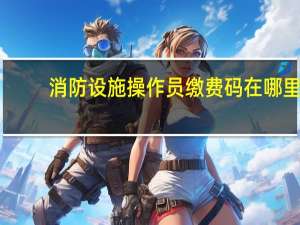 消防设施操作员缴费码在哪里