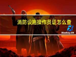 消防设施操作员证怎么查